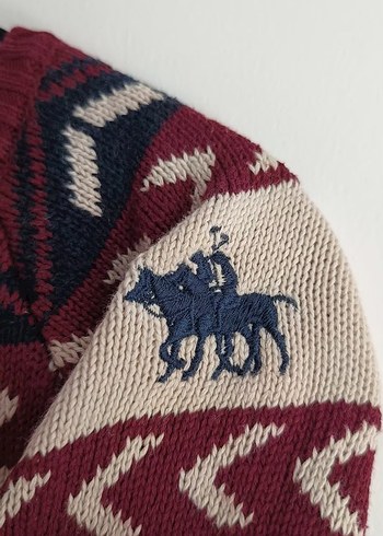 m Beden US Polo bordo Kadın Kazak Elbise