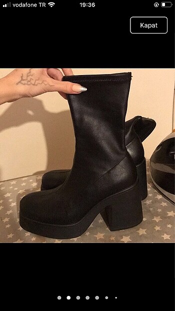 36 Beden Bershka streç platform bot