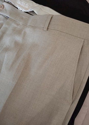 Diğer mısaro Krem Erkek Regular Fit Ofis Pantolonu