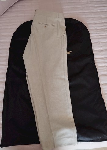 mısaro Krem Erkek Regular Fit Ofis Pantolonu