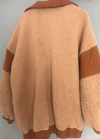 36 Beden camel Renk Mai collection peluş mont