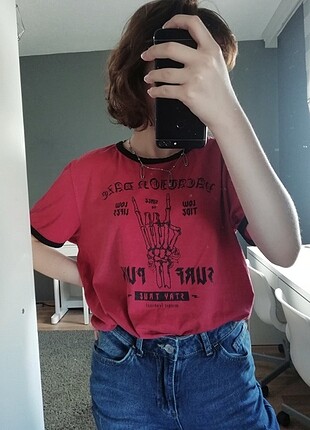 unisex punk tişört 