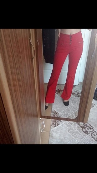 #kirmızi#ispanyolpaça#pantolon