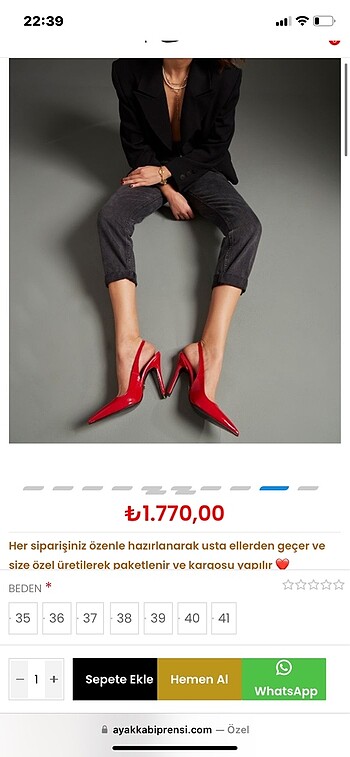 36 Beden Stiletto