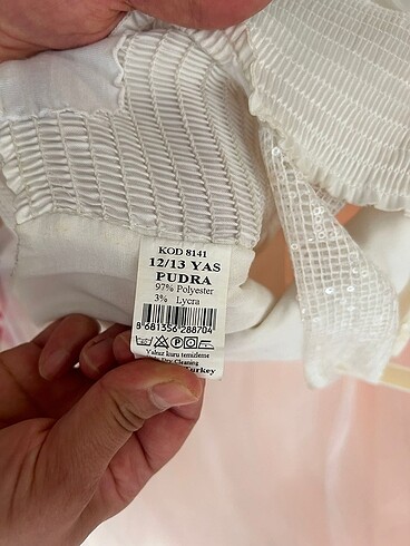 10 Yaş Beden beyaz Renk Gelinlik