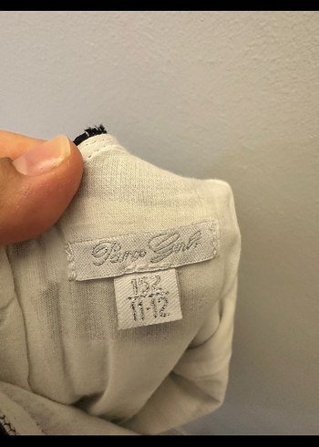 Kız Çocuk Çizgili Fırfırlı Kolsuz Elbise - Görsel 4