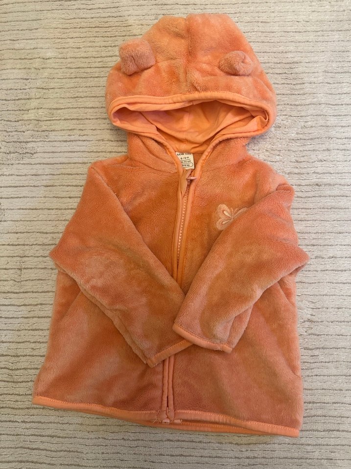 Turuncu Bebek Kız Peluş Takım - Görsel 3