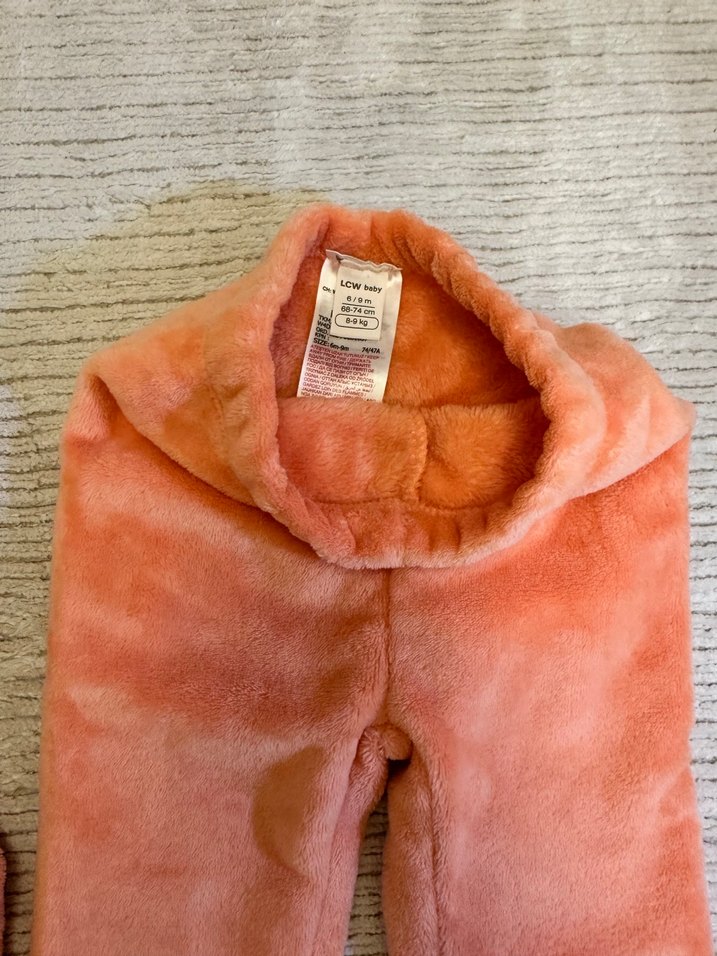 Turuncu Bebek Kız Peluş Takım - Görsel 4