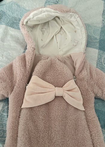 Pembe Kürklü Bebek Kız Tulumu - Görsel 3