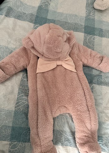Pembe Kürklü Bebek Kız Tulumu - Görsel 2