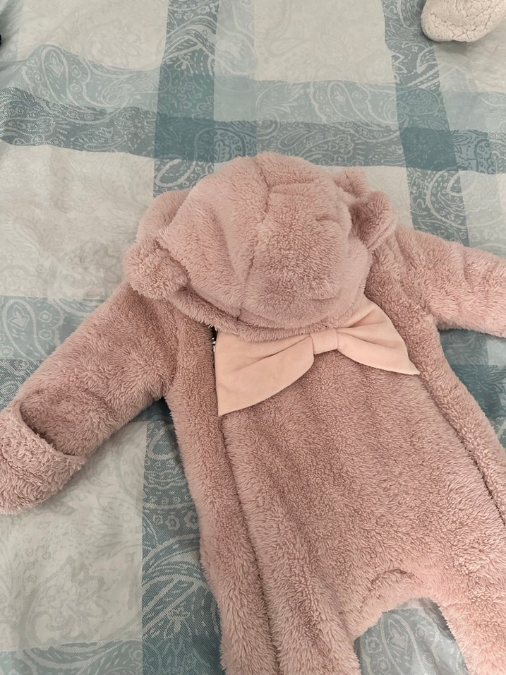 Pembe Kürklü Bebek Kız Tulumu - Görsel 5