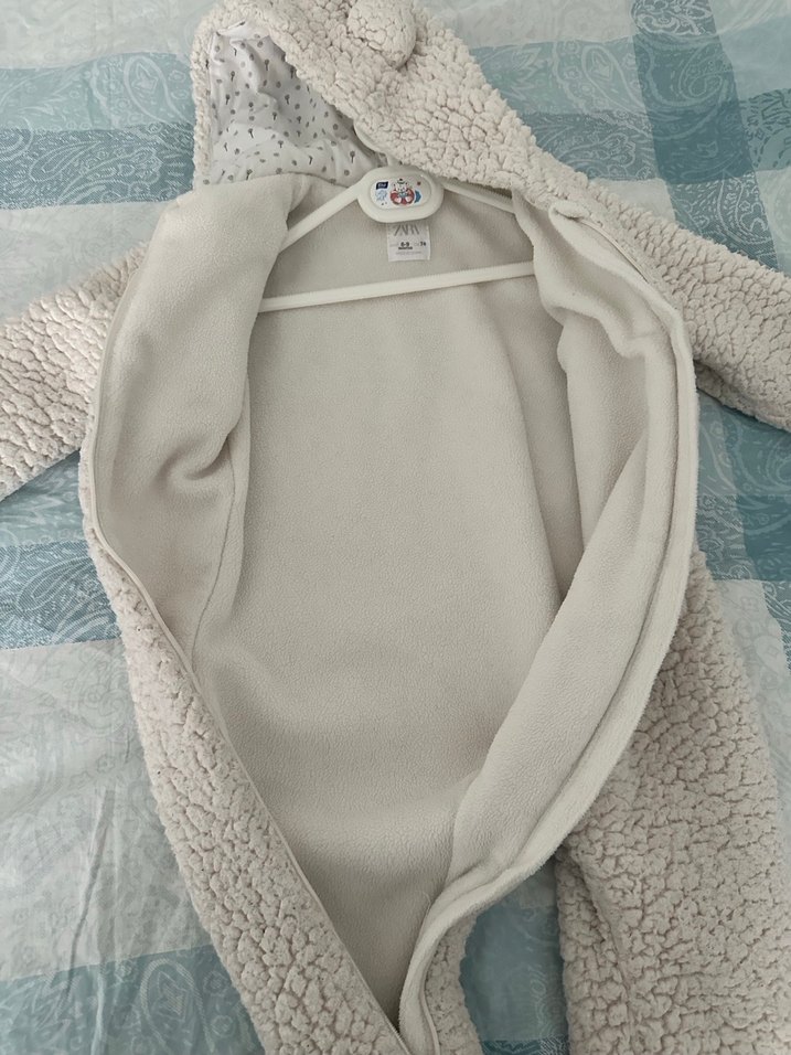 Gri Kürklü Bebek Tulumu - Görsel 4