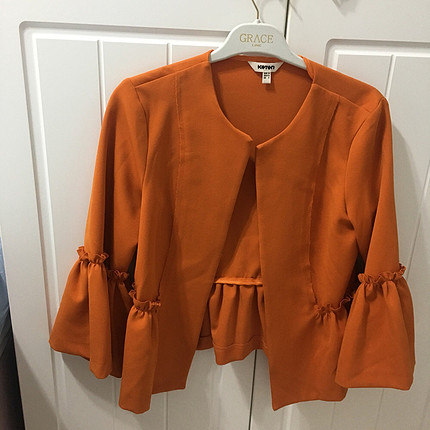 Koton Turuncu volanlı blazer ceket