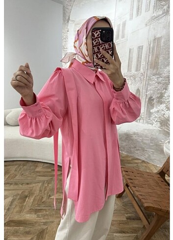 Pembe Tunik Gömlek 