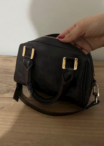 Vakko kahve Desenli Deri Kadın Çanta - Görsel 5