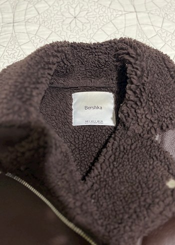 Kahverengi Kürklü Deri Biker Ceket - Görsel 5