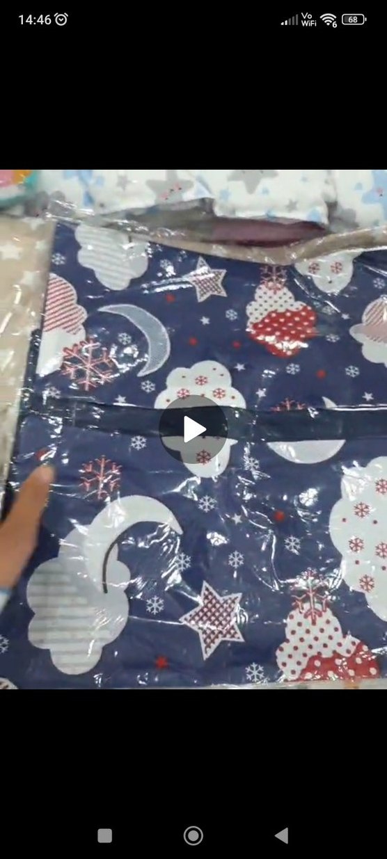 Renkli Baskılı Pembe puset örtüsü - Görsel 2