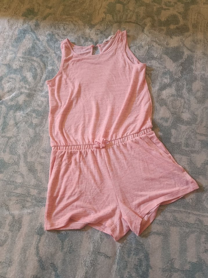 Pembe Keten Kolsuz Midi Tulum - Görsel 2