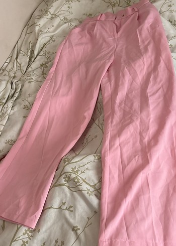 Düğmeli Pembe Kadın Midi Takım - Görsel 2