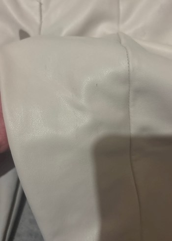 Beyaz Kadın Midi Kumaş Pantolon - Görsel 3