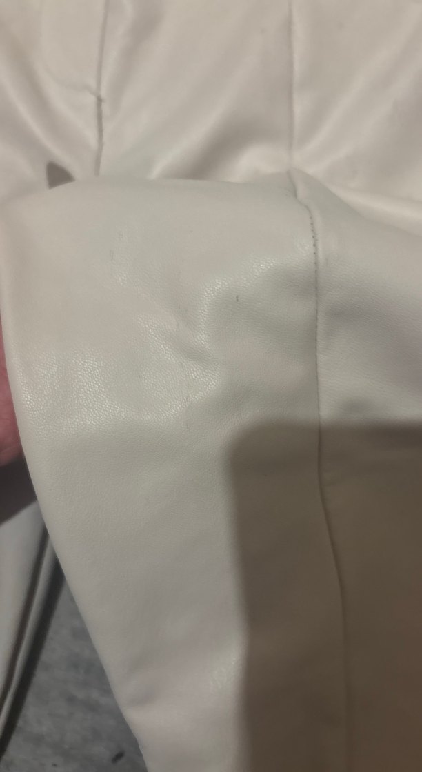 Beyaz Kadın Midi Kumaş Pantolon - Görsel 3