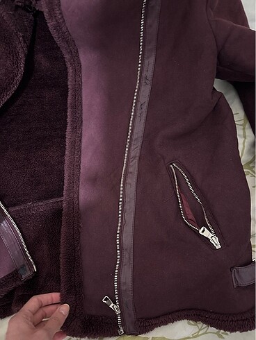 m Beden bordo Renk Biker mont biker kaban