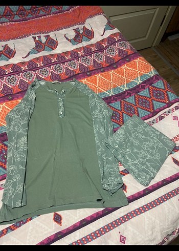 Bohem Uzun Kollu pijama takımı