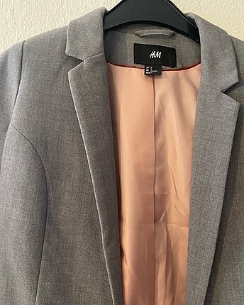 Gri ceket blazer astarlı yeni