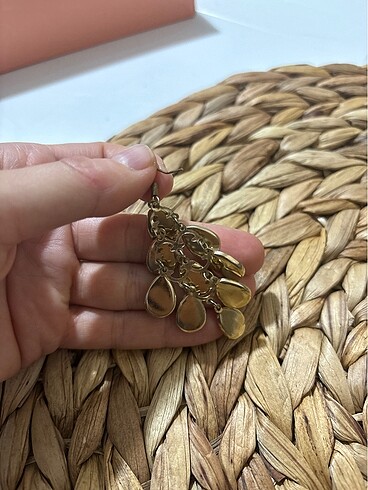 küpe beyaz altın şıkır şıkır sallantılı düğün - Görsel 3