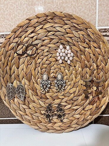 küpe beyaz altın şıkır şıkır sallantılı düğün - Görsel 2