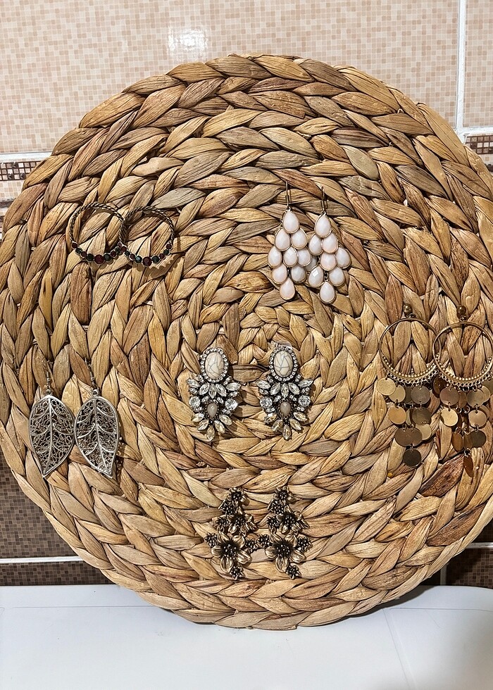 küpe beyaz altın şıkır şıkır sallantılı düğün - Görsel 2