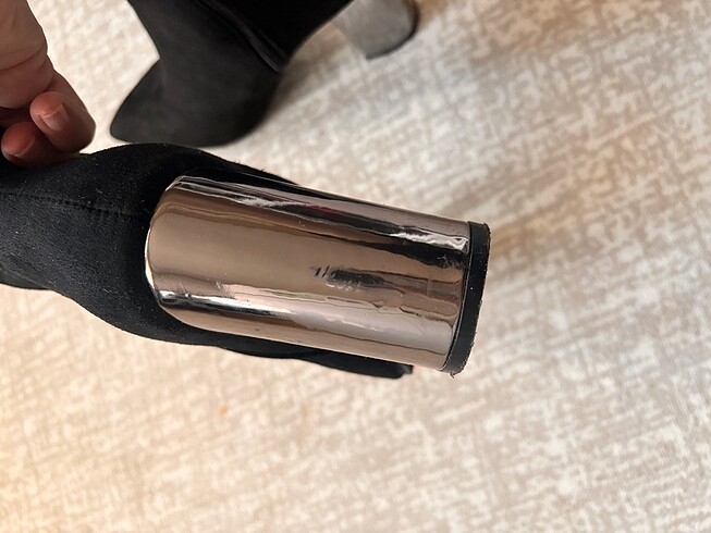 topuklu süet bot - Görsel 9