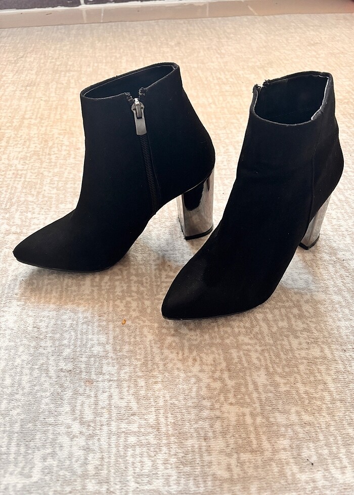 topuklu süet bot - Görsel 5