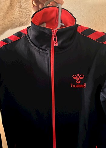Hummel Baskılı pembe lacivert hummel eşofman üstü spor giyim