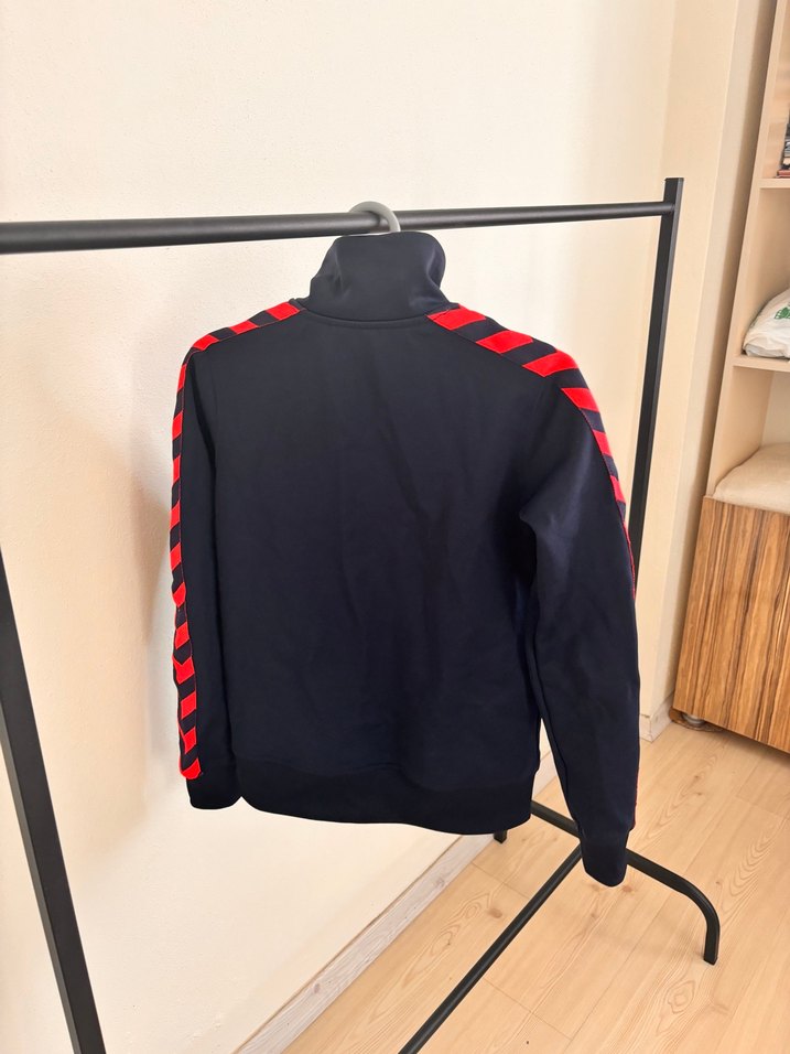 Baskılı pembe lacivert hummel eşofman üstü spor giyim - Görsel 4