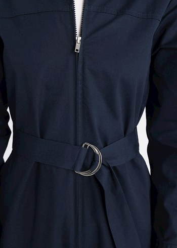 Kadın Lacivert Denim Tulum - Görsel 6