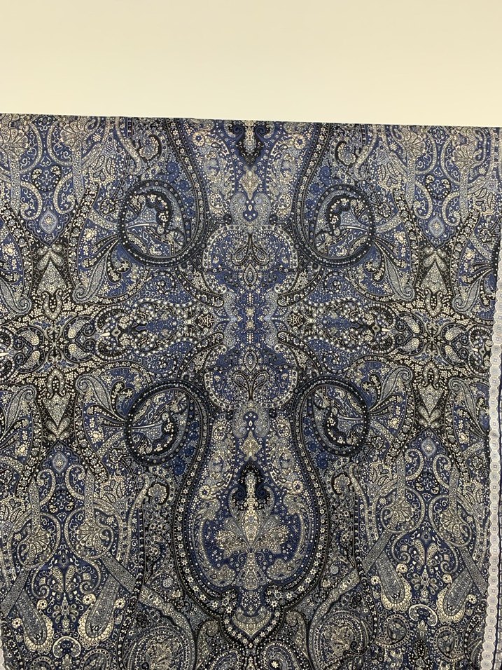 Gri Bohem Tarzı Saten Şal - Görsel 2