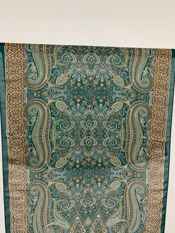 Turkuaz Bohem Kadın Şal - Görsel 3