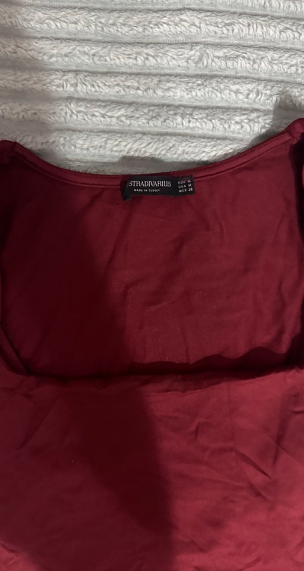 Bordo Kolsuz Bodysuit - Görsel 2