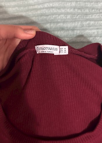 Bordo Uzun Kollu Basic Kadın body - Görsel 2