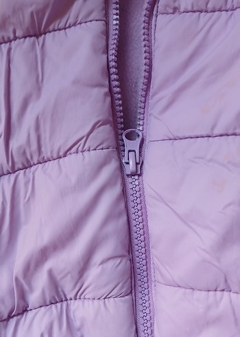 HelloBaby Basic Kulaklı Kapüşonlu Mor Mont içi polarlı - Görsel 5