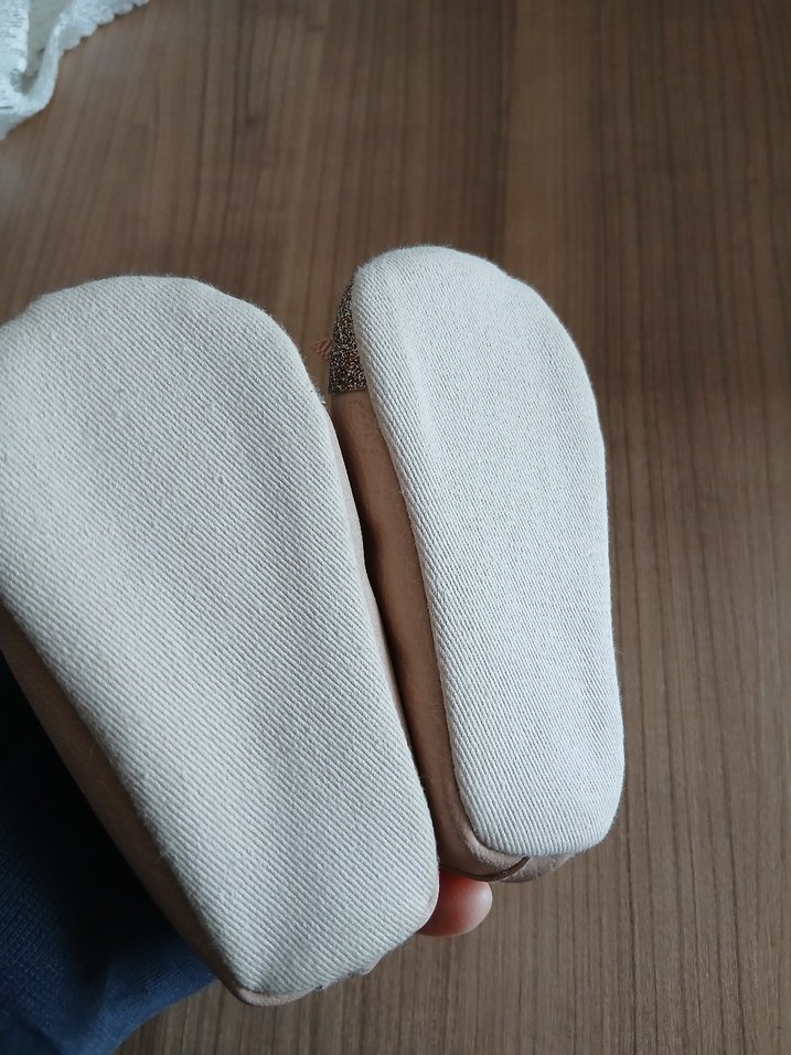 18 numara Pembe Simli Kız Çocuk Babet - Görsel 5