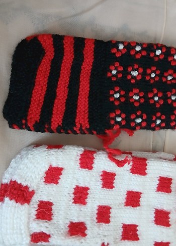 Nakışlı Renkli patik çetik - Görsel 2