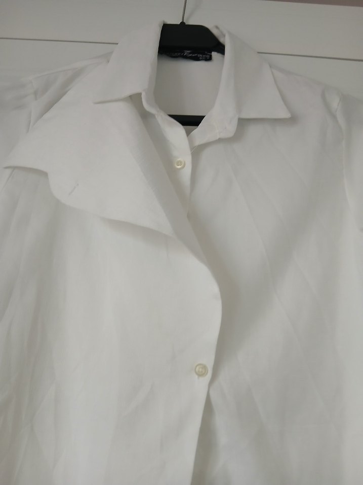 Beyaz Kadın Gömlek - Görsel 4