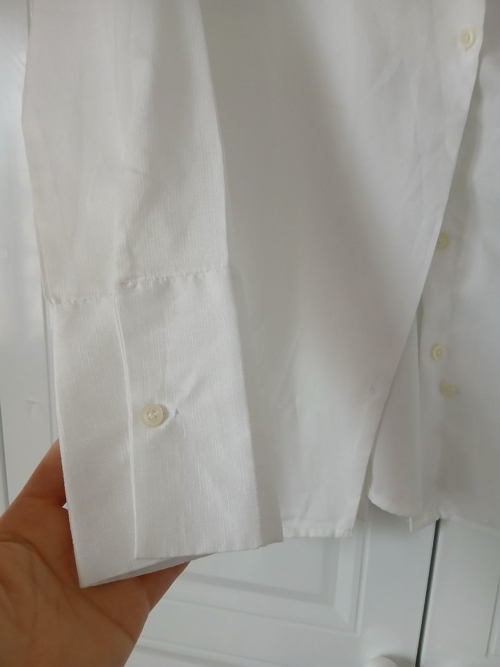 Beyaz Kadın Gömlek - Görsel 5