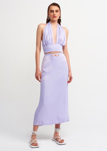 Dilvin DİLVİN BPYUNDAN BAĞLAMALI CROP TOP
