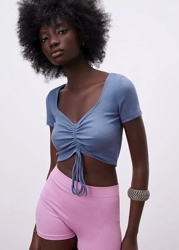 Zara ZARA BÜZGÜLÜ CROP