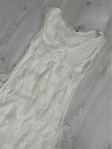 BOHEM STİL İTALYAN KAT KAT İPEK ELBİSE - Görsel 10