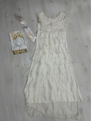 BOHEM STİL İTALYAN KAT KAT İPEK ELBİSE - Görsel 12