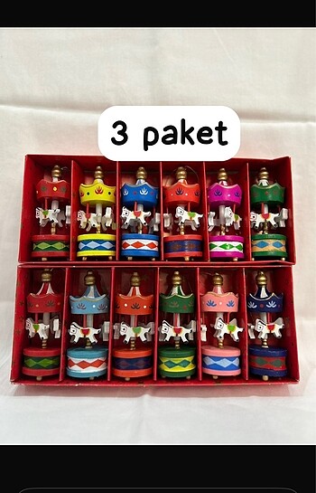 3 paket renkli atlı karınca